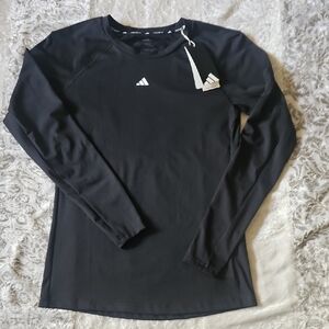 adidas Techfit Long-Sleeve Crew Performance Shirt - LARGE